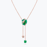 LARGE MALAFEMMINA NECKLACE WITH PAVE'